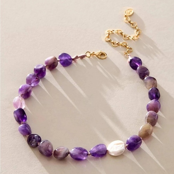 Free People Jewelry - Free People X Ariana Ost Aurora Choker in Amethyst- NWT